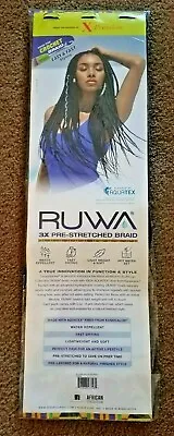 $5.58 • Buy Sensationnel 3X Ruwa Pre-Stretched X-Pression Aquatex Kanekalon Hair Braid 24 