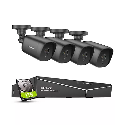 SANNCE 5MP 8CH DVR 1TB CCTV Camera Security System IR Night Vision Outdoor IP65 • $269.39