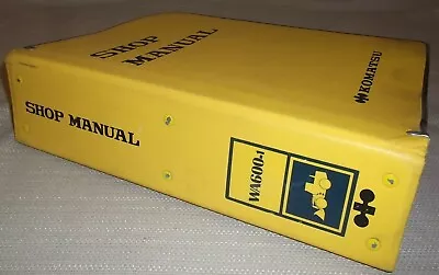 Komatsu Wa600-1 Wheel Loader  Service Shop Repair Book Manual Oem S/n 10001-up • $119.99