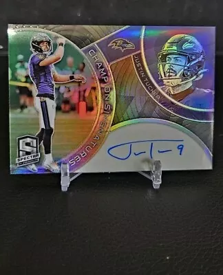 2023 Spectra Championship Signatures Ravens Justin Tucker Ssp Auto  /149 • $15.50