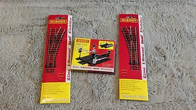 Hornby 00 Gauge Single Track Level Crossing Left & Right Hand Standard Points • £8