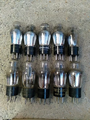 $15.99 • Buy 8950 Lot Of 10 MISC BRANDS 27 VACUUM TUBES 