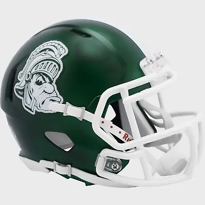 MICHIGAN STATE SPARTANS NCAA Riddell SPEED Authentic MINI Football Helmet MSU • $35.95
