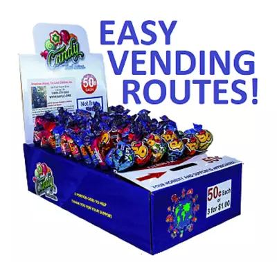 25 New Vending Route Display Honor Boxes Sells Candy & Lollipop Donation Charity • $395