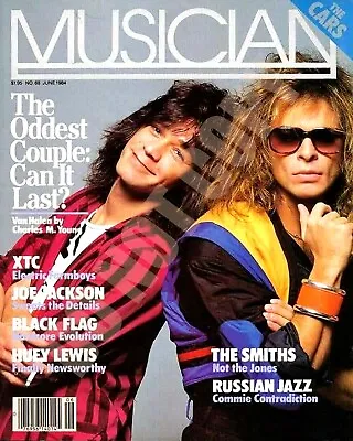 1984 Musician Magazine Cover Eddie Van Halen David Lee Roth On Cover 8x10 Photo • $11.99