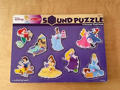 Melissa & Doug Wooden Sound Puzzle Disney Princess Pastimes • $18