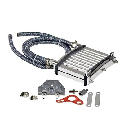 Silver Oil Cooler Kit For 4-Stroke ATV Dirt Bike & Scooter Engines • $19.99