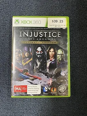 Injustice Gods Among Us Ultimate Edition (Microsoft Xbox 360 2013) Free Postage • $15