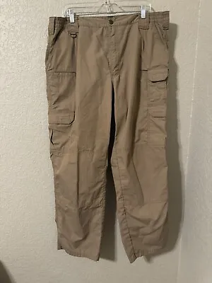 5.11 Tactical Series Men Chino/Cargo Pants Size 38/34 Large Lots Of Pockets • $19.99