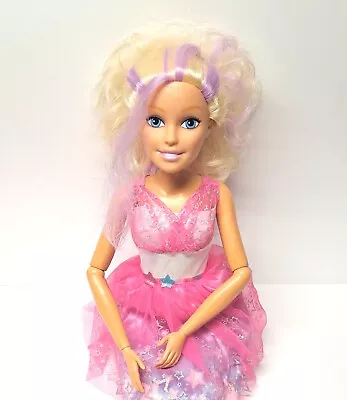 Barbie Just Play Mattel My Size Best Friend 28” Large Blonde Hair Dress 2013 • $26.99