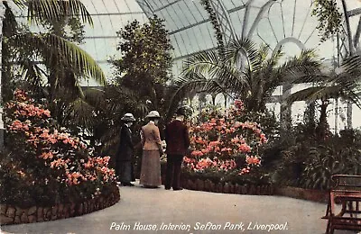 £2.99 • Buy Postcard - Palm House Interior - Sefton Park - Liverpool - Posted 1918