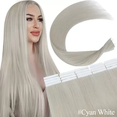 Thick Glue Tape In Real Remy 100% Human Hair Extensions Russian Blonde 40PCS • $32.24