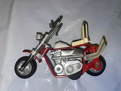 1970 TONKA ACTION Easy Rider Mk VI Chopper Motorcycle Red With Pull-Back Motor • $38