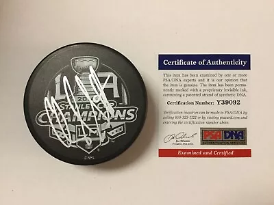 Darryl Sutter Signed Autographed 2014 Stanley Cup LA Kings Puck PSA/DNA COA A • $74.99