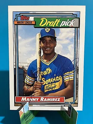 1992 Topps Manny Ramirez #156 Auto Baseball Card Signed Rookie Autograph • $125