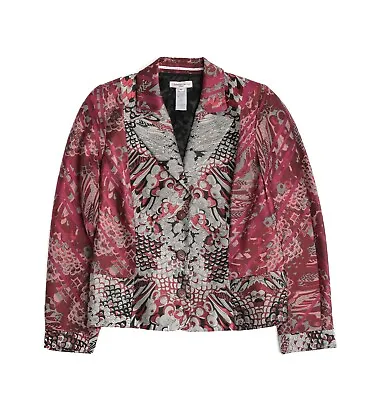 £128.77 • Buy Womens Christian Lacroix Bazar Vintage Blazer Jacket Jacquard Printed Size 46 XL