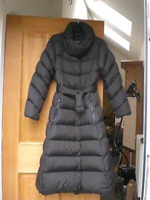 JACK WOLFSKIN Down Filled Maxi Puffer Coat S Chocolate Brown • £110