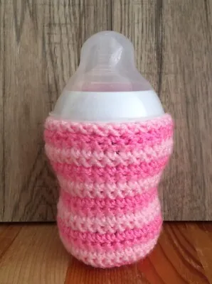 Handmade Crochet Baby Bottle Cover - Tommee Tippee - Large 260ml/9 Fl Oz Size • £2.50