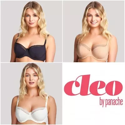 Cleo By Panache Juna Balcony Bra Padded Moulded Wired Balconette 6461 RRP £27.00 • £16.95