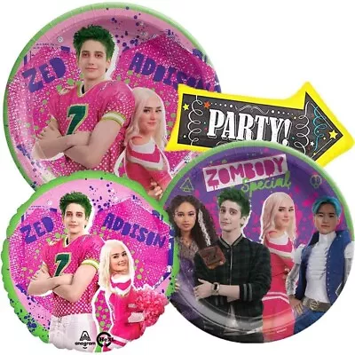 Zombies 3 Birthday Party Dinner Plates Dessert Plates And Balloons Bundle • $18.99