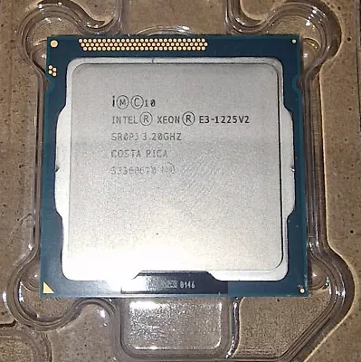 Intel Xeon E3-1225V2 SR0PJ Quad-Core 3.2GHz/8M Socket LGA1155 Processor CPU • £8.49