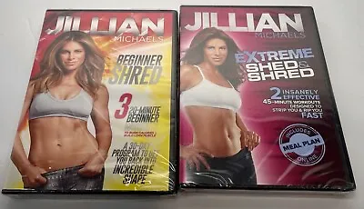 Jillian Michaels Beginner Shred & Extreme Shed & Shred DVDs Exercise Videos • $5.99