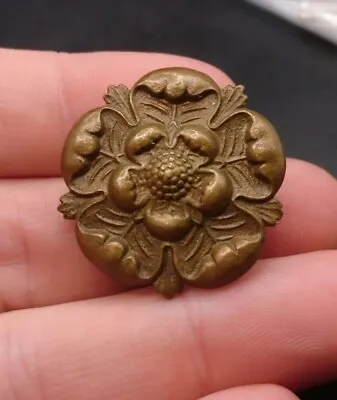 Old Vintage Military Badge Bronzed Tudor Rose E Lancashire Collar ? British Army • £15