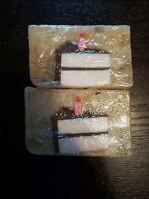 Lot Of Two 2 Birthday Cake Butter Glycerin Soap Bars New Sealed • £10.60