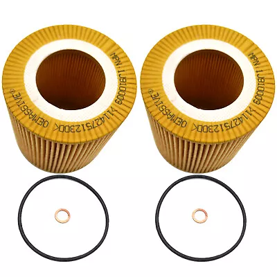 2x Oil Filter For BMW X5 X3 323Ci 325i 328is 330xi E36 E38 E39 E66 E67 E83 E85 • $14.99