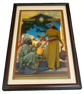  Maxfield Parrish Mazda Calendar Original Lithograph  Lamp Seller Of Bagdad  • $1395