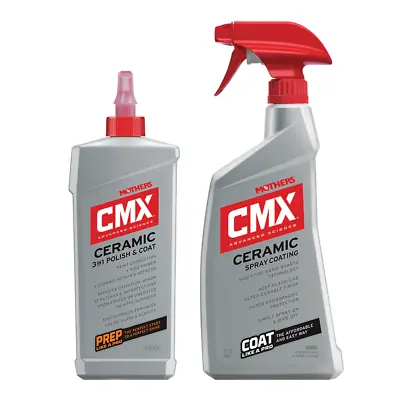MOTHERS CMX Ceramic Clear Coat Nano Spray Coating & 3-in-1 Polish & Coat Kit • $70.62