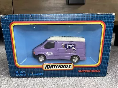 Matchbox Superkings Toys K167 Ford Transit Milka Van Vintage Diecast Toy Vehicle • £5