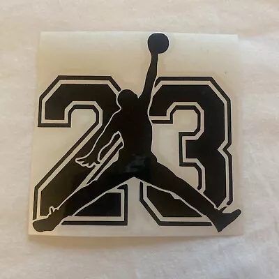 Michael Jordan 23 Basketball Decal Sticker Any Color • $6