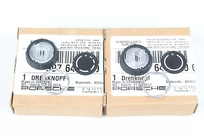 $129.95 • Buy Genuine Porsche Factory Replacement Radio Knob Set 997.2/987.2/957 PCM3 Carrera