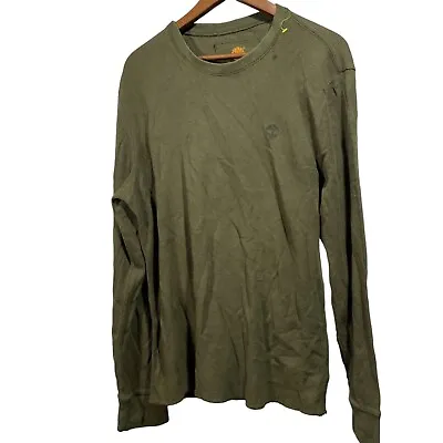 Men’s Timberland Green Long Sleeve Thermal Knit Shirt Size Large • $13.99