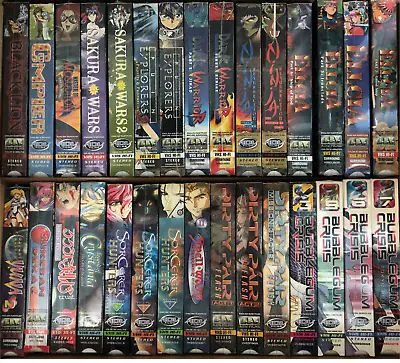 Inventory Liquidation Lot Of 15 Randomly Chosen Japanese Anime VHS Videos New • $37.49