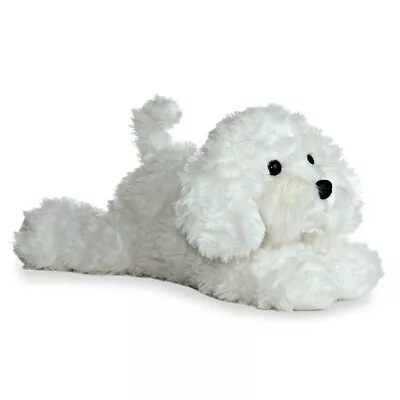 Aurora 12  Bonita White Dog Puppy Flopsie Plush Stuffed Animal Toy #31445 • $14.71