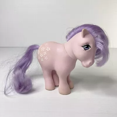 BLOSSOM Hasbro VTG 1984 G1 My Little Pony Purple W/ White Flowers *Cosmetic Wear • $27.95