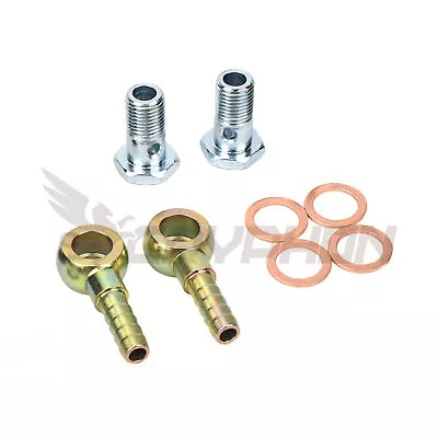 Turbo Water Banjo Bolt Fitting Washer Kit 3/8  Barb Garrett G-series G25 G30 G35 • $37.46