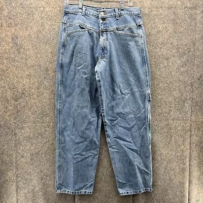 Marithe Francois Girbaud Jeans Men 31x30 Blue Denim Double Straight Baggy Y2K • $49.88