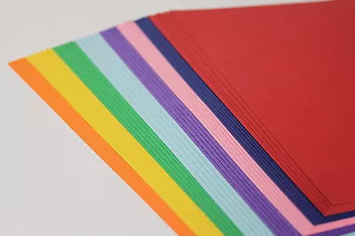 A4 220gsm ASSORTED COLOURED QUALITY CRAFT CARD WITH 40 SMOOTH PRINTABLE SHEETS. • £9.65