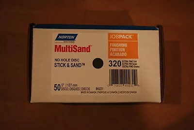 Full Case (10 Rolls) Norton Stick And Sand 49231  Sanding Disc 5  320 Grit • $99.95