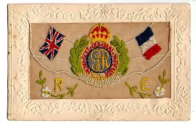 Military WW1. Royal Engineers. Embroidered Silk. Patriotic. Flags. • £2.99
