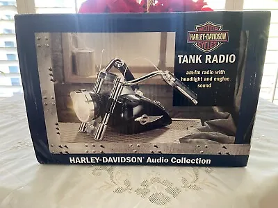 Harley Davidson Tank Radio AM-FM Radio W/ Headlight & Engine Sound - New  • $99