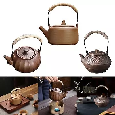 Japanese Teapot Traditional Ceramic Teapot With Infuser Tea Maker Kettle For Tea • £15.17