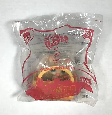 NEW 2010 McDonald’s Littlest Pet Shop CAT With Yellow Basket Happy Meal Toy • $8.99
