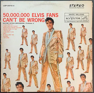 Elvis Presley 50000000 Elvis Fans Cant Be Wrong Lp Comp Re Rca Records Vg+  • $7.95