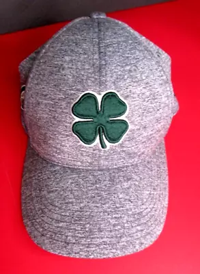 NEW~Black Clover Hat~Gray Green Clover~Michigan State Spartans Logo~Memory-Fit • $29.99