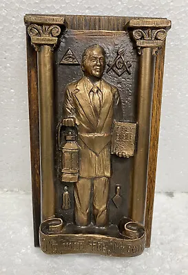 Gary Prazen Bronze   My Man The Mason  Masonic Sculpture • $299.95