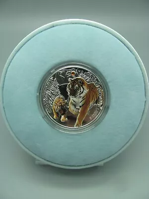 2014 Endangered Animal Series Siberian Tiger Niue Silver $1 • $64